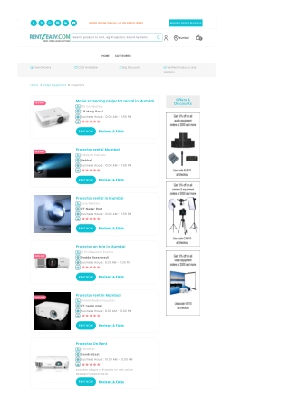 Projector For Rent In Mumbai Near Me With Screen - Rentzeasy