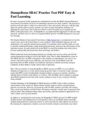SBAC Practice Test