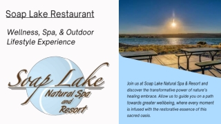 Soap Lake Restaurant