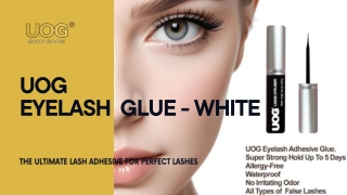White: The Ultimate Lash Adhesive Glue for Perfect Eyelash Extensions