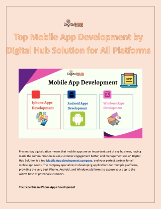 top mobile app development by