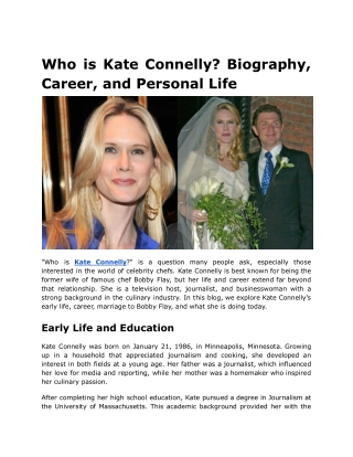 Who is Kate Connelly
