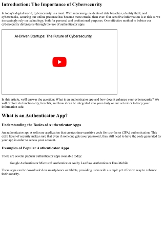 introduction the importance of cybersecurity
