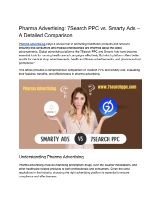 Pharma Advertising_ 7Search PPC vs. Smarty Ads – A Detailed Comparison