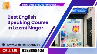Best English Speaking Course in Laxmi Nagar