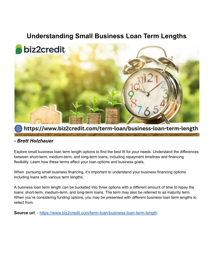 understanding small business loan term lengths