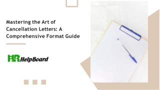 mastering the art of cancellation letters a comprehensive format guide