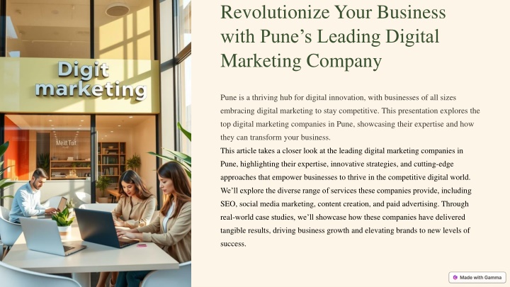 revolutionize your business with pune s leading