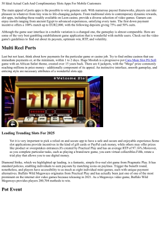 Port Apps That Pay Genuine Cash: Leading Choices And Attributes