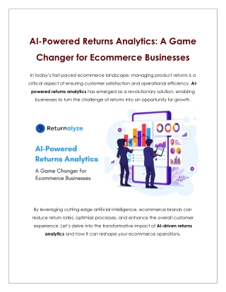 AI-Powered Returns Analytics: A Game Changer for Ecommerce Businesses