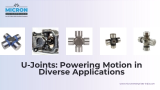 u joints powering motion in diverse applications