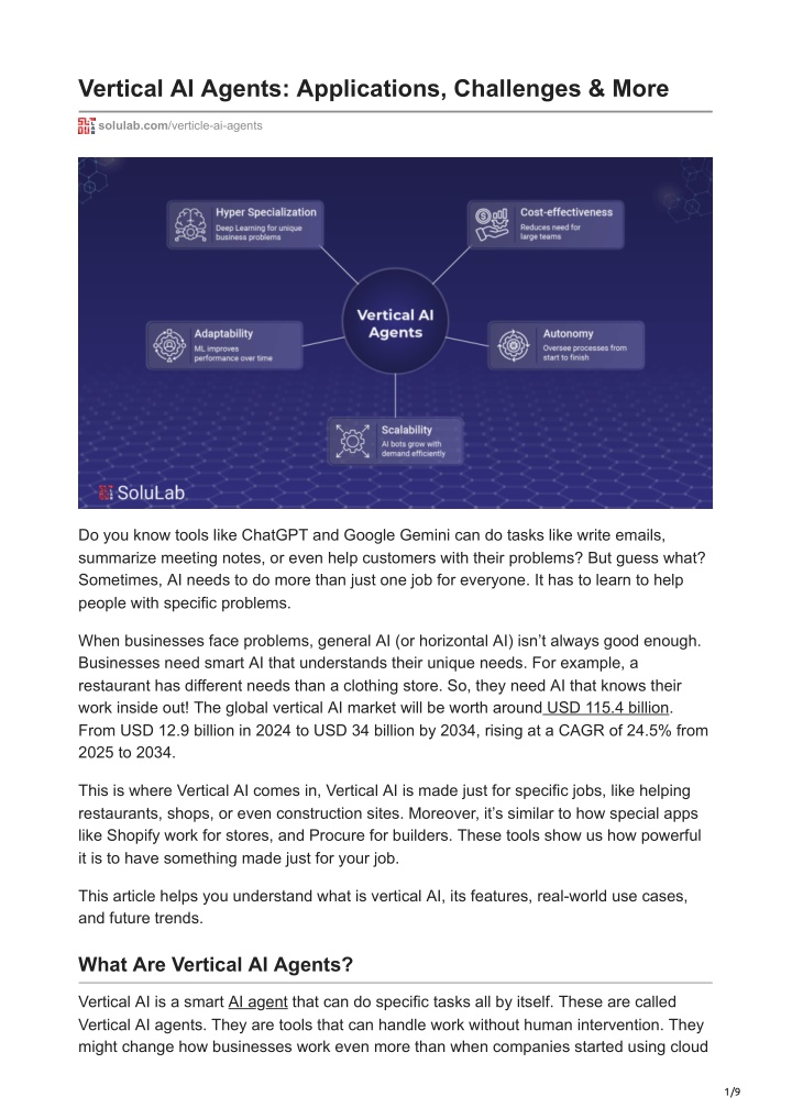 vertical ai agents applications challenges more