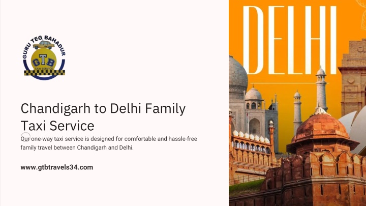 chandigarh to delhi family taxi service