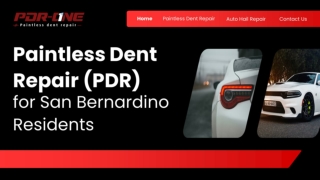 Paintless Dent Repair (PDR) for San Bernardino Residents