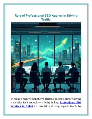 Role of Professional SEO in Driving Traffic