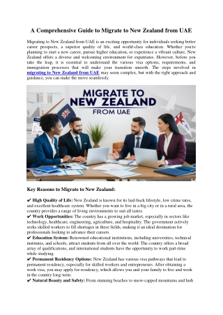 a comprehensive guide to migrate to new zealand