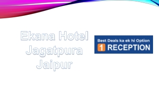 ekana hotel jagatpura jaipur