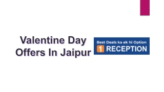 valentine day offers in jaipur