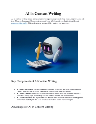 ai in content writing