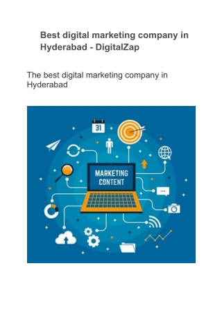 Best digital marketing company in Hyderabad - DigitalZap