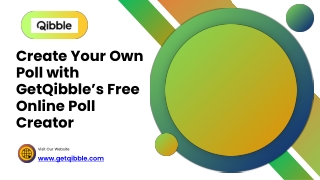 create your own poll with getqibble s free online