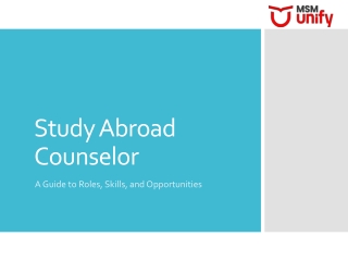 How a Study Abroad Counselor Simplifies Your Journey