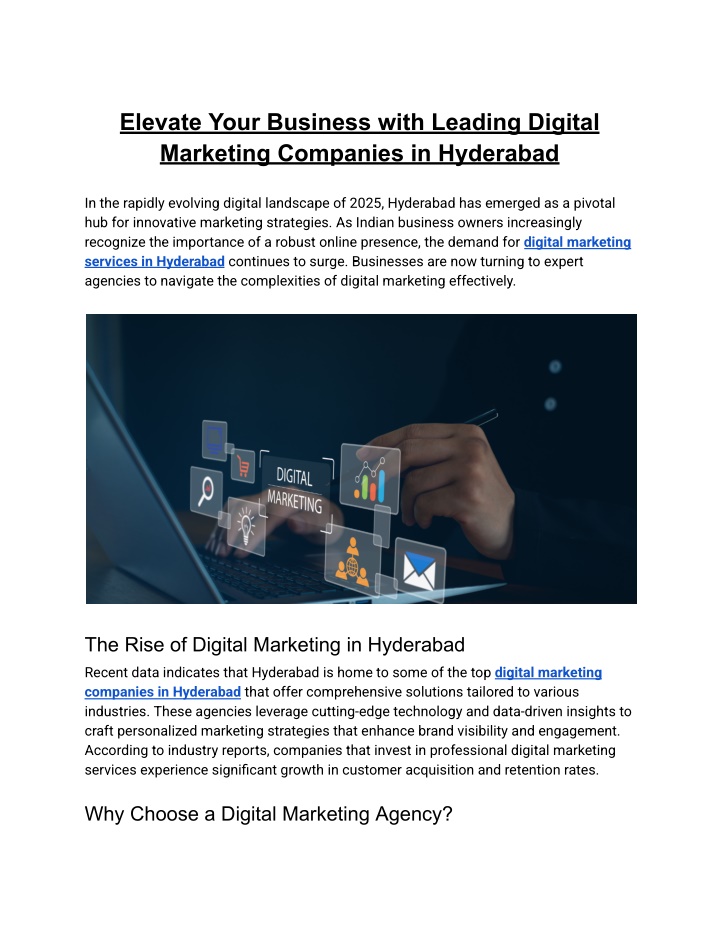 elevate your business with leading digital