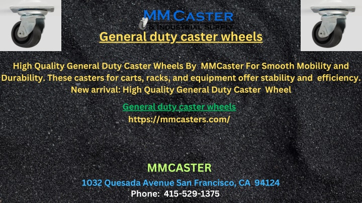 general duty caster wheels