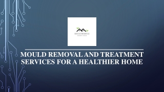 Mould Removal and Treatment Services for a Healthier Home