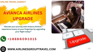 How to Upgrade  Avianca Flight