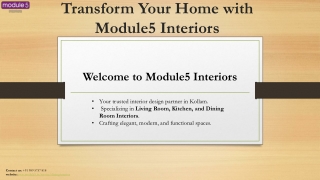 Transform Your Home with Module5 Interiors