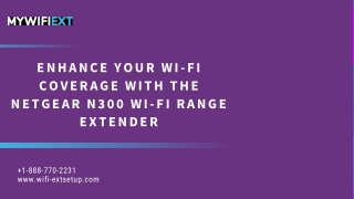 Enhance Your Wi-Fi Coverage with the Netgear N300 Wi-Fi Range Extender