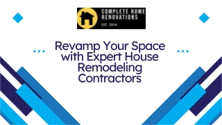 revamp your space with expert house remodeling