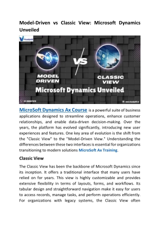 Expert MicroSoft Dynamics Ax Course  MicroSoft Ax Training