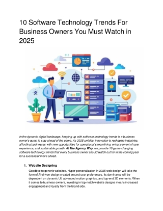 _10 Software Technology Trends For Business Owners You Must Watch in 2025