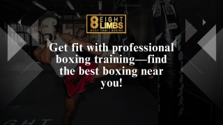 Get fit with professional boxing training—find the best boxing near you!