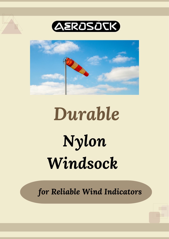 durable nylon windsock