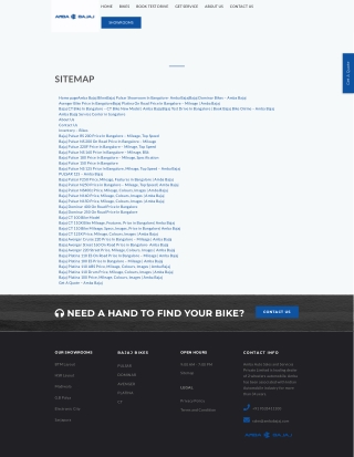 Sitemap  Explore Vehicles and Services - Amba Bajaj