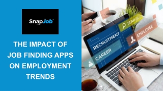 The Impact of Job Finding Apps on Employment Trends