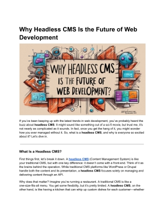 why headless cms is the future of web development