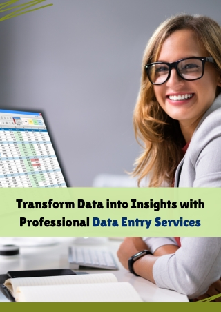 transform data into insights with professional