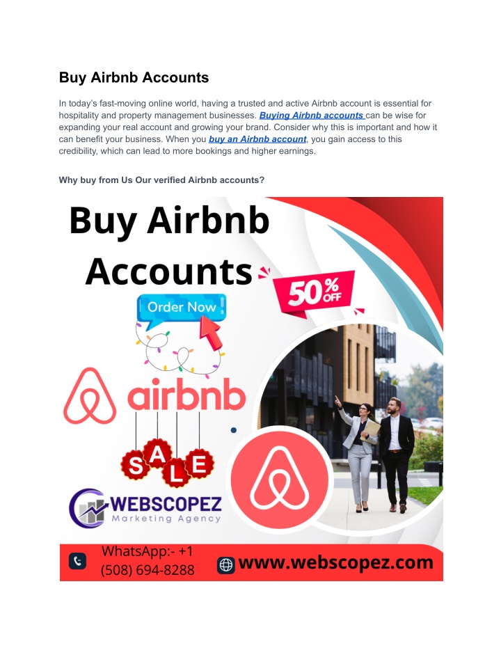 buy airbnb accounts