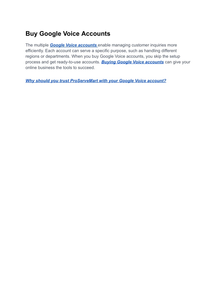 buy google voice accounts