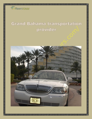 Grand bahama transportation provider