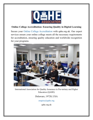 Online College Accreditation Ensuring Quality in Digital Learning