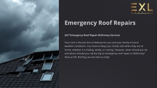 24/7 Emergency Roof Repair Services in McKinney