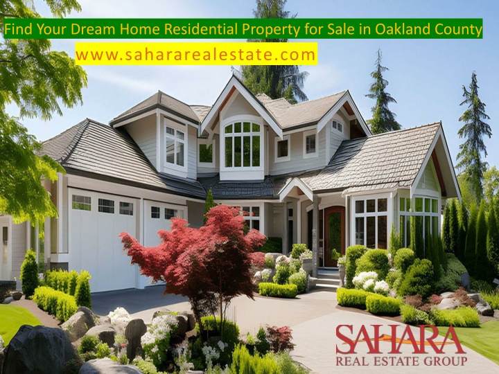 find your dream home residential property