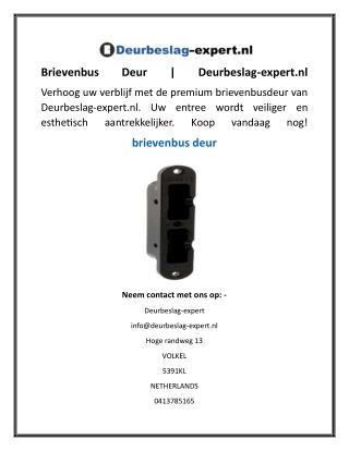 brievenbus
