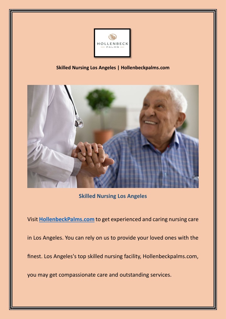 skilled nursing los angeles hollenbeckpalms com