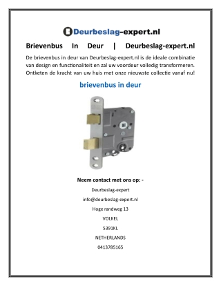 brievenbus